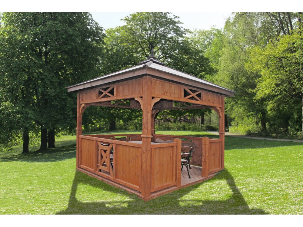 Rectangular gazebo P9c 4 x 3 m 12 m2