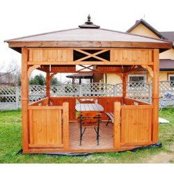 Rechteckiger Pavillon P9c 4 x 3 m 12 m2