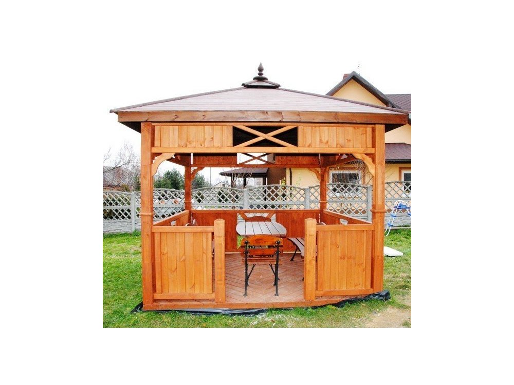 Rectangular gazebo P9c 4 x 3 m 12 m2