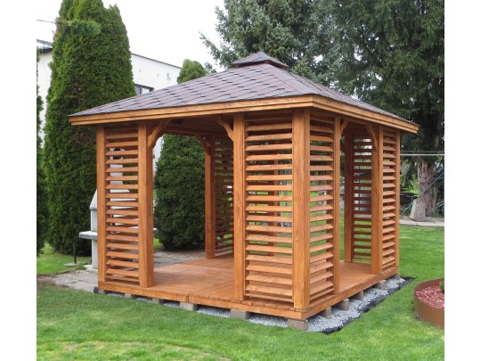 Rectangular gazebo P10 3 x 3 m 9 m2