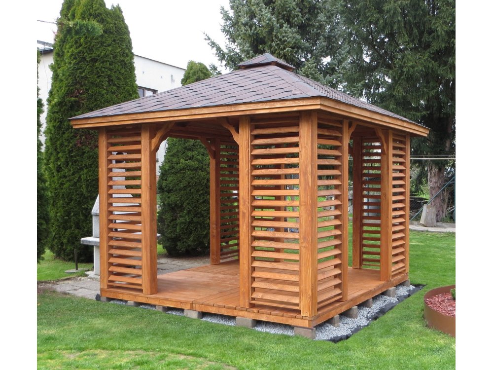 Rectangular gazebo P10 3 x 3 m 9 m2