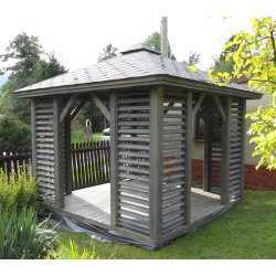 Rechteckiger Pavillon P10 3 x 3 m 9 m2