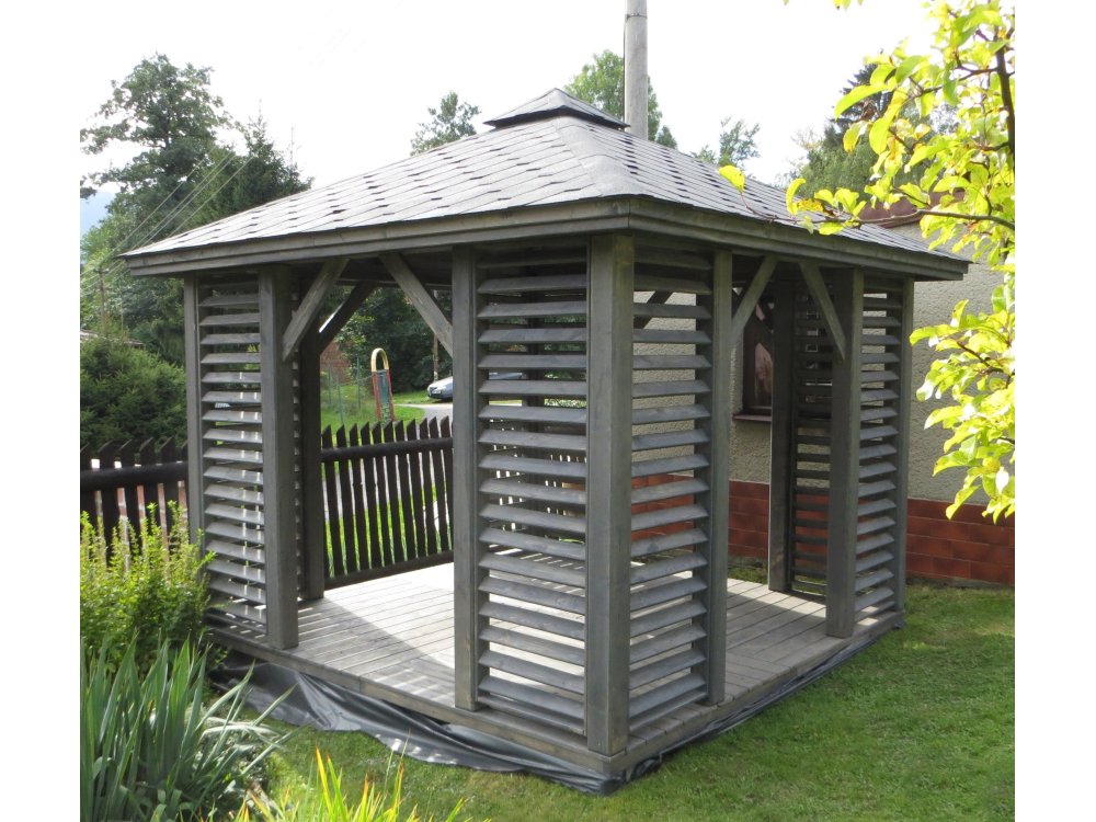 Rectangular gazebo P10 3 x 3 m 9 m2