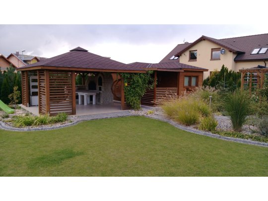 Rechteckiger Pavillon P10 3 x 3 m 9 m2