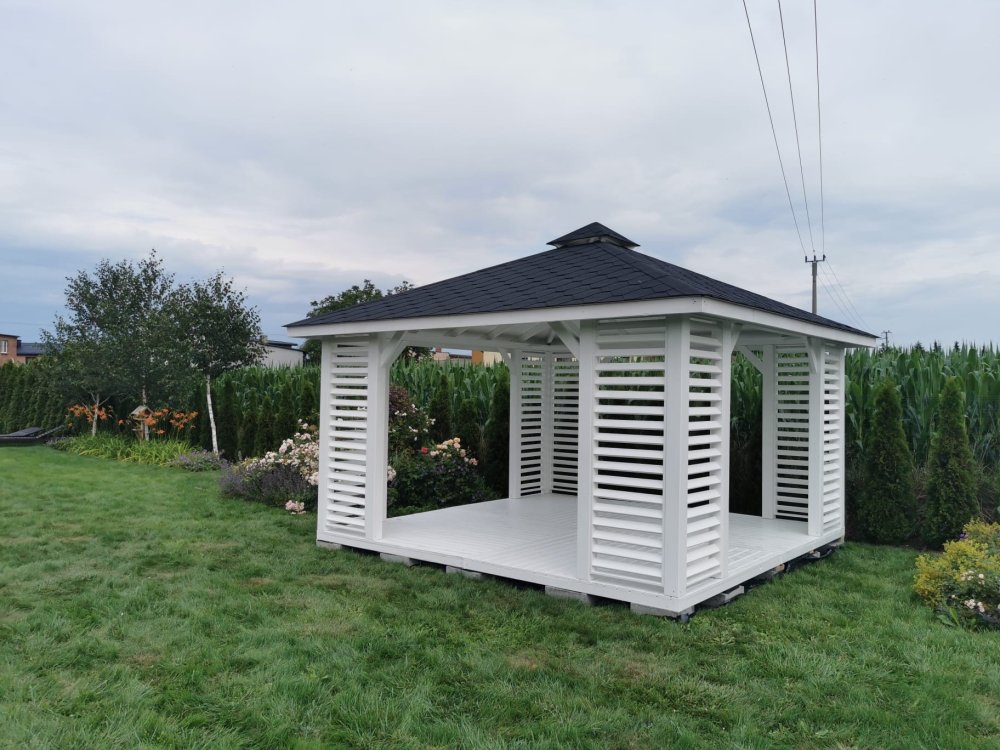 Rechteckiger Pavillon P10 3 x 3 m 9 m2