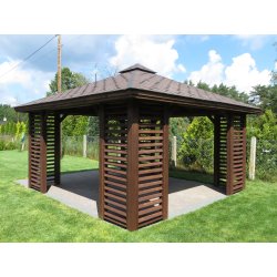 Rectangular gazebo P10 4 x 3 m 12 m2