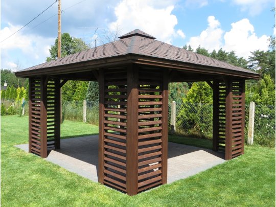 Rectangular gazebo P10 4 x 3 m 12 m2