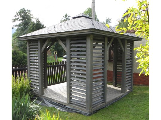 Rechteckiger Pavillon P10 4 x 3 m 12 m2