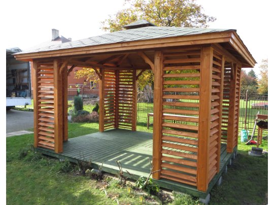 Rechteckiger Pavillon P10 4 x 3 m 12 m2