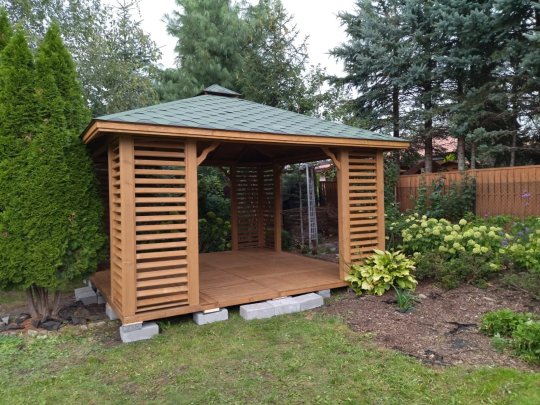 Rechteckiger Pavillon P10 4 x 3 m 12 m2