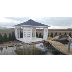 Rechteckiger Pavillon P10 4 x 4 m 16 m2