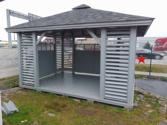 Rechteckiger Pavillon P10a 4 x 3 m 12 m2