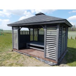 Rechteckiger Pavillon P10a 4 x 3 m 12 m2