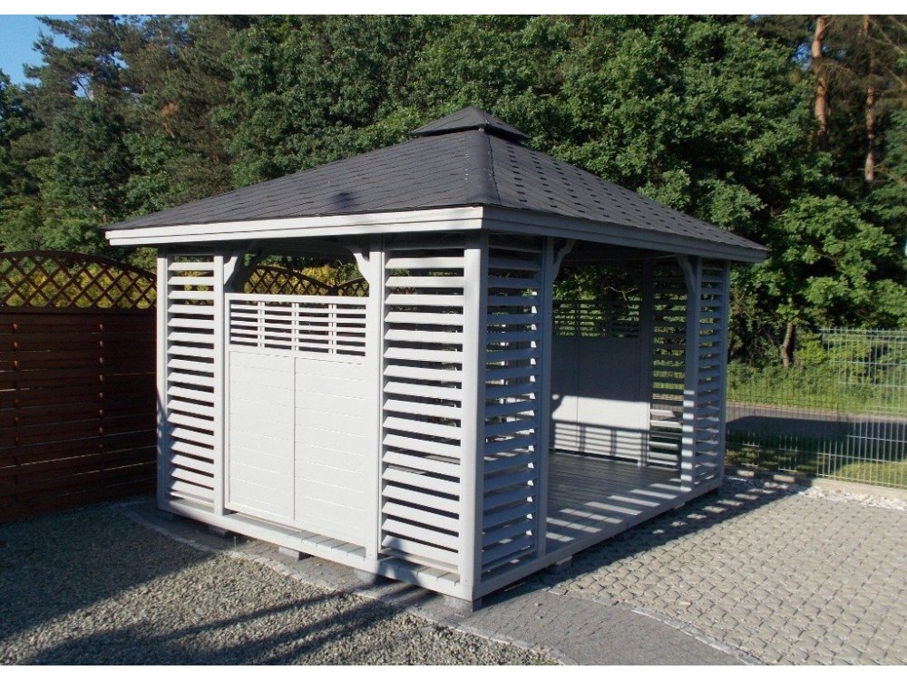Rechteckiger Pavillon P10a 4 x 3 m 12 m2
