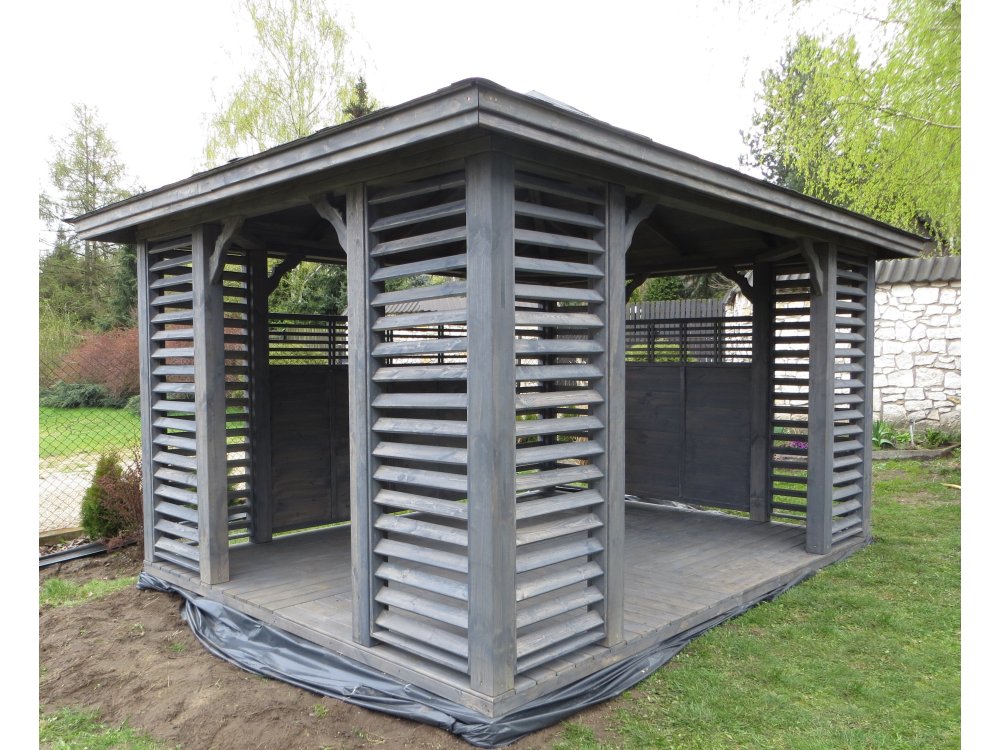 Rechteckiger Pavillon P10a 4 x 3 m 12 m2
