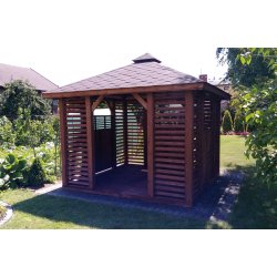 Rechteckiger Pavillon P10a 4 x 3 m 12 m2