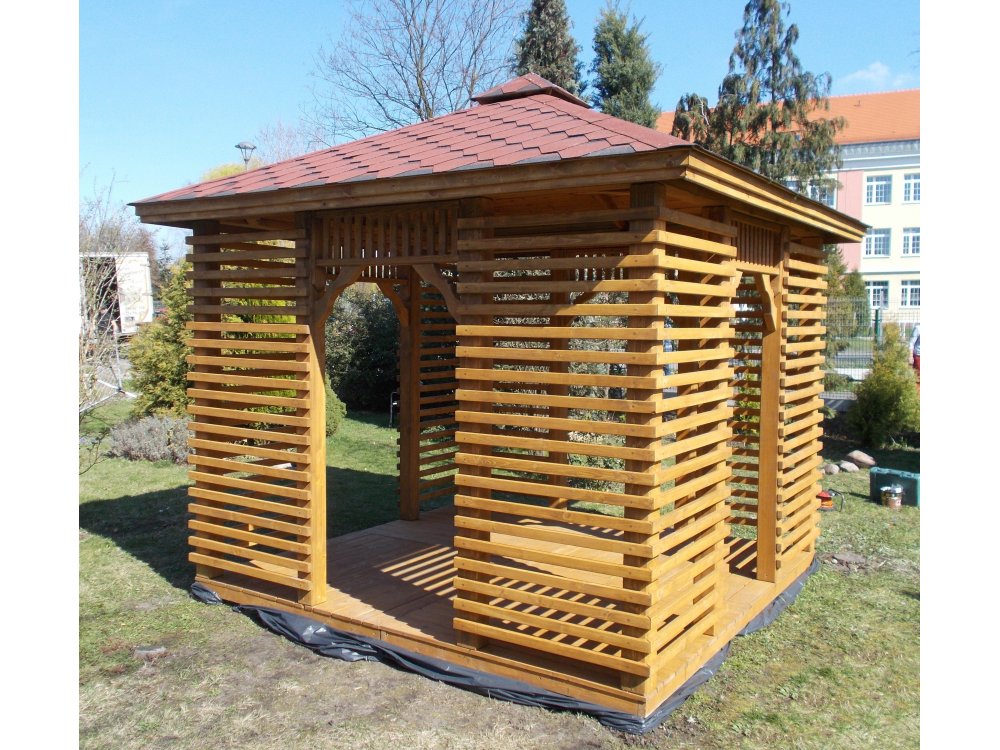 Rectangular gazebo P10b 3 x 3 m 9m2