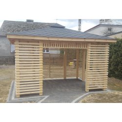 Rectangular gazebo P10b 3 x 3 m 9m2