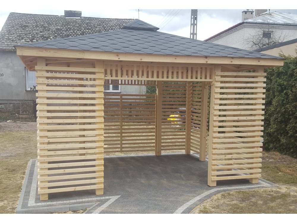Rechteckiger Pavillon P10b 3 x 3 m 9m2