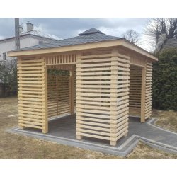 Rechteckiger Pavillon P10b 3 x 3 m 9m2