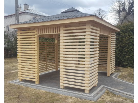 Rechteckiger Pavillon P10b 3 x 3 m 9m2