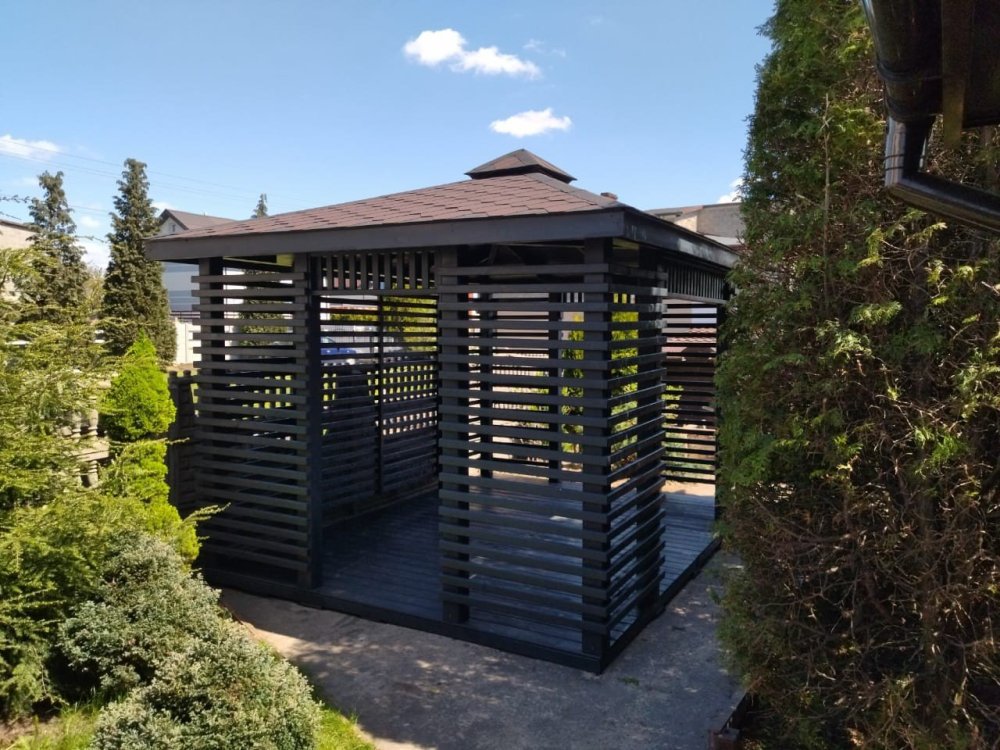 Rechteckiger Pavillon P10b 4 x 3 m 12 m2