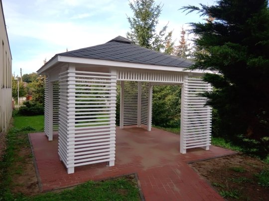 Rechteckiger Pavillon P10b 4 x 3 m 12 m2