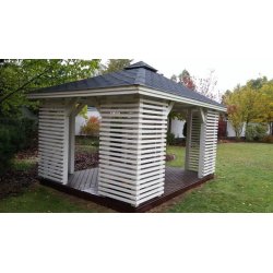 Rechteckiger Pavillon P10b 4 x 4 m 16 m2