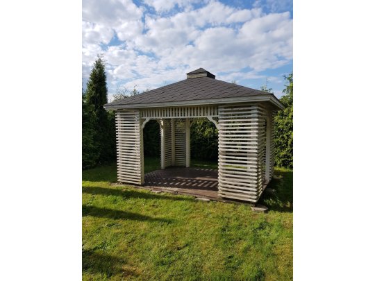 Rechteckiger Pavillon P10b 4 x 4 m 16 m2