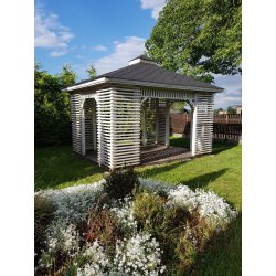 Rechteckiger Pavillon P10b 4 x 4 m 16 m2