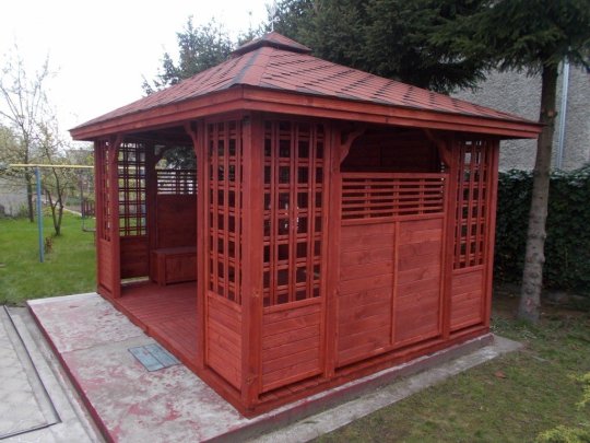 Rechteckiger Pavillon P11 3 x 3 m 9m2