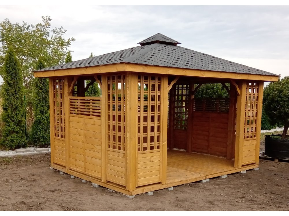 Rechteckiger Pavillon P11 3 x 3 m 9m2