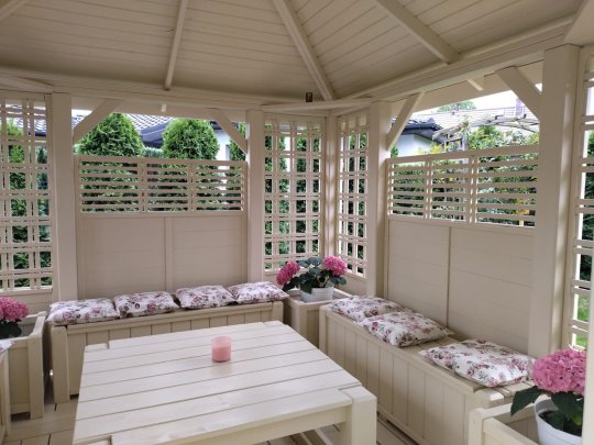 Rechteckiger Pavillon P11 3 x 3 m 9m2