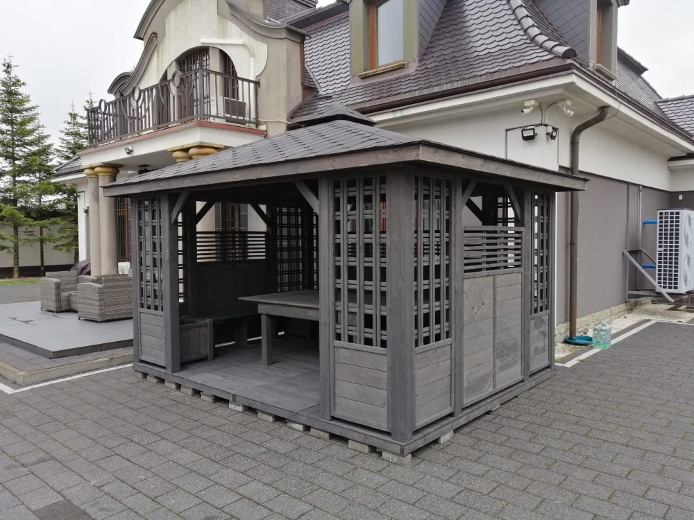 Rechteckiger Pavillon P11 3 x 3 m 9m2