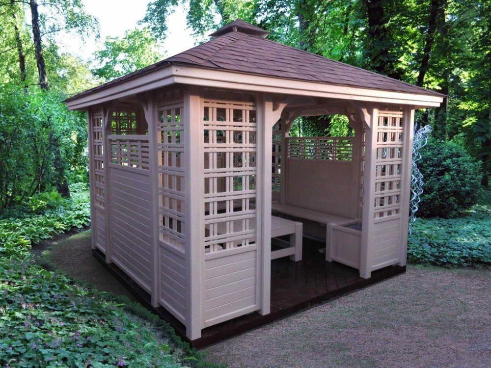 Rechteckiger Pavillon P11 4 x 3 m 12 m2