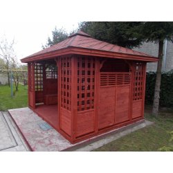 Rechteckiger Pavillon P11 4 x 3 m 12 m2