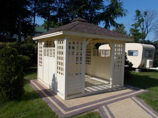 Rechteckiger Pavillon P11 4 x 3 m 12 m2