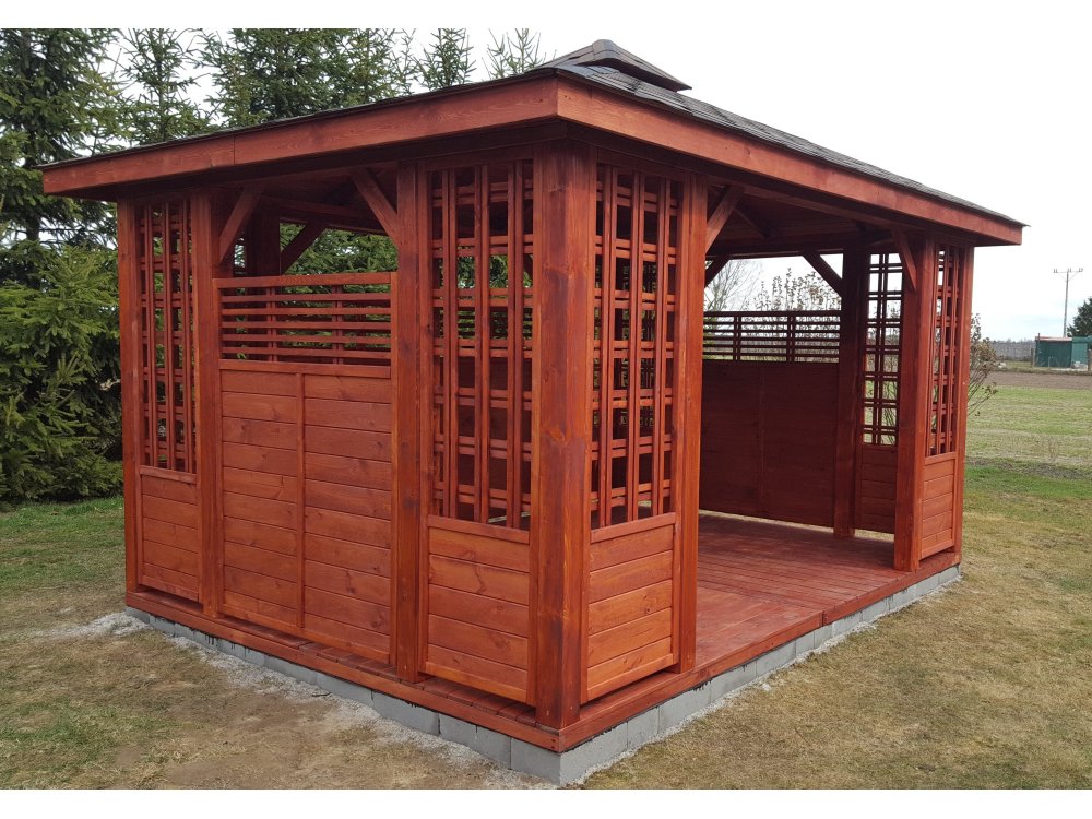 Rechteckiger Pavillon P11 4 x 3 m 12 m2