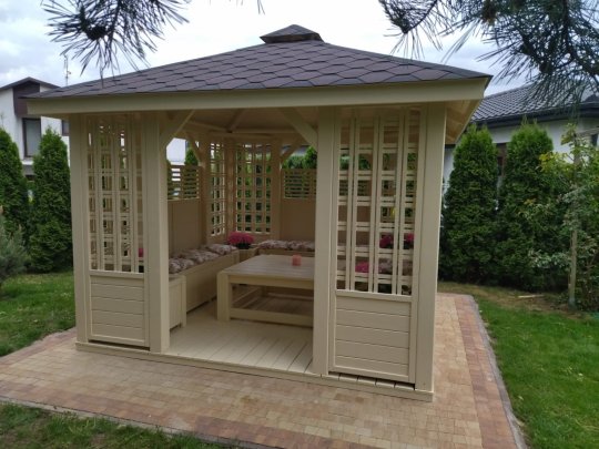 Rechteckiger Pavillon P11 4 x 3 m 12 m2