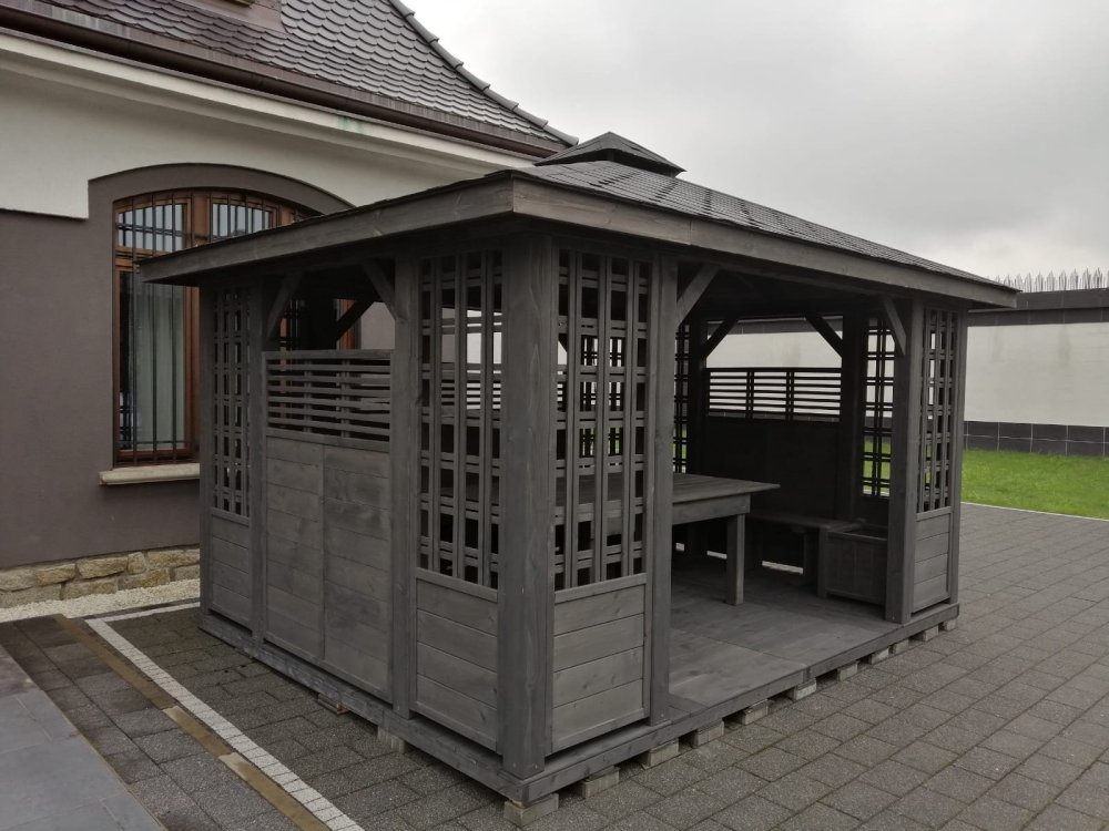 Rectangular gazebo P11 4 x 3 m 12 m2