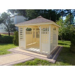 Rechteckiger Pavillon P11 4 x 4 m 16 m2