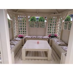 Rechteckiger Pavillon P11 4 x 4 m 16 m2