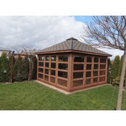P14 rectangular gazebo 4 x 4 m 16 m2
