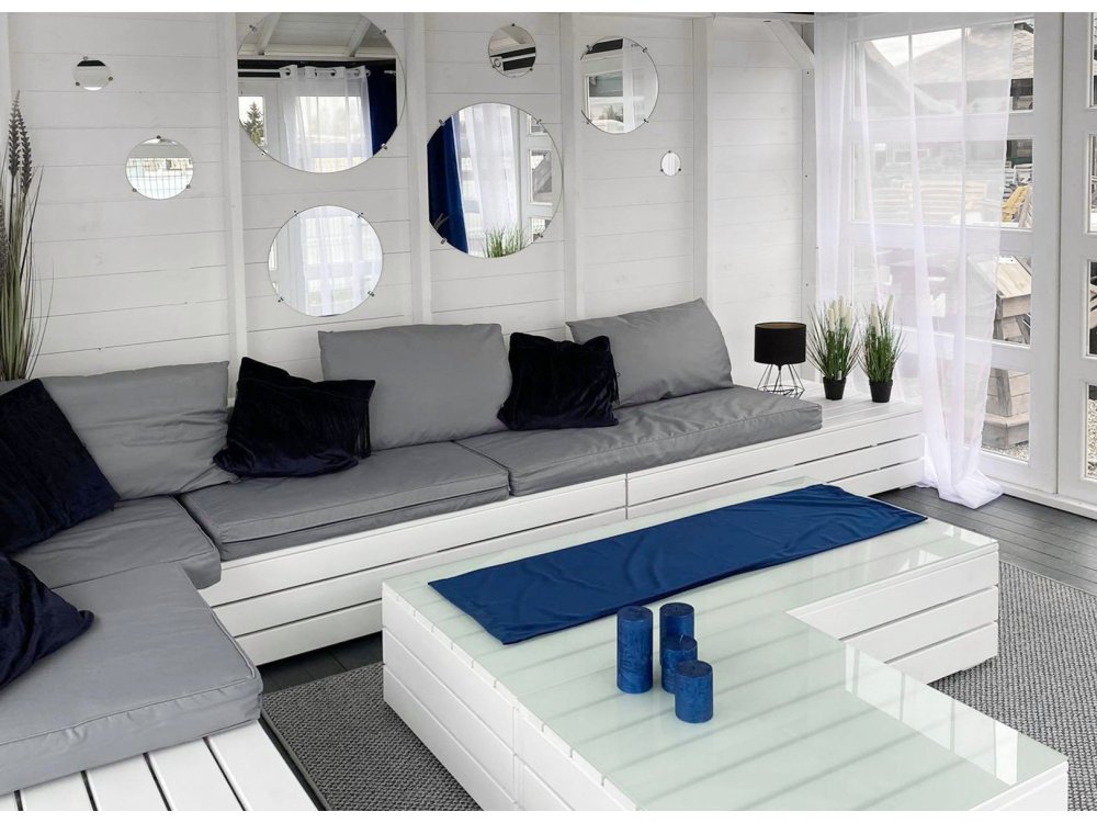 P14 rechteckiger Pavillon 4 x 4 m 16 m2