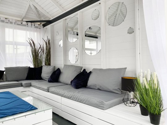 P14 rechteckiger Pavillon 4 x 4 m 16 m2