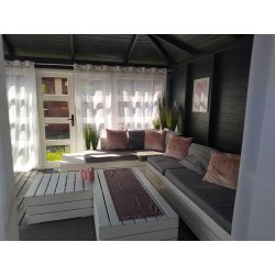 P14 rectangular gazebo 4 x 4 m 16 m2