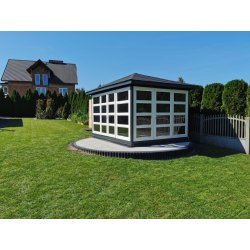 P14 rectangular gazebo 4 x 4 m 16 m2