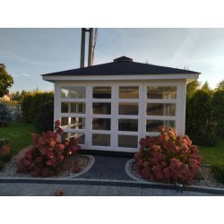 P14 rectangular gazebo 4 x 4 m 16 m2