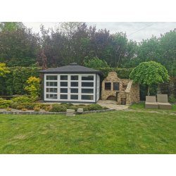 P14 rectangular gazebo 4 x 4 m 16 m2