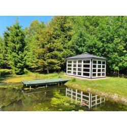 P14 rechteckiger Pavillon 4 x 4 m 16 m2